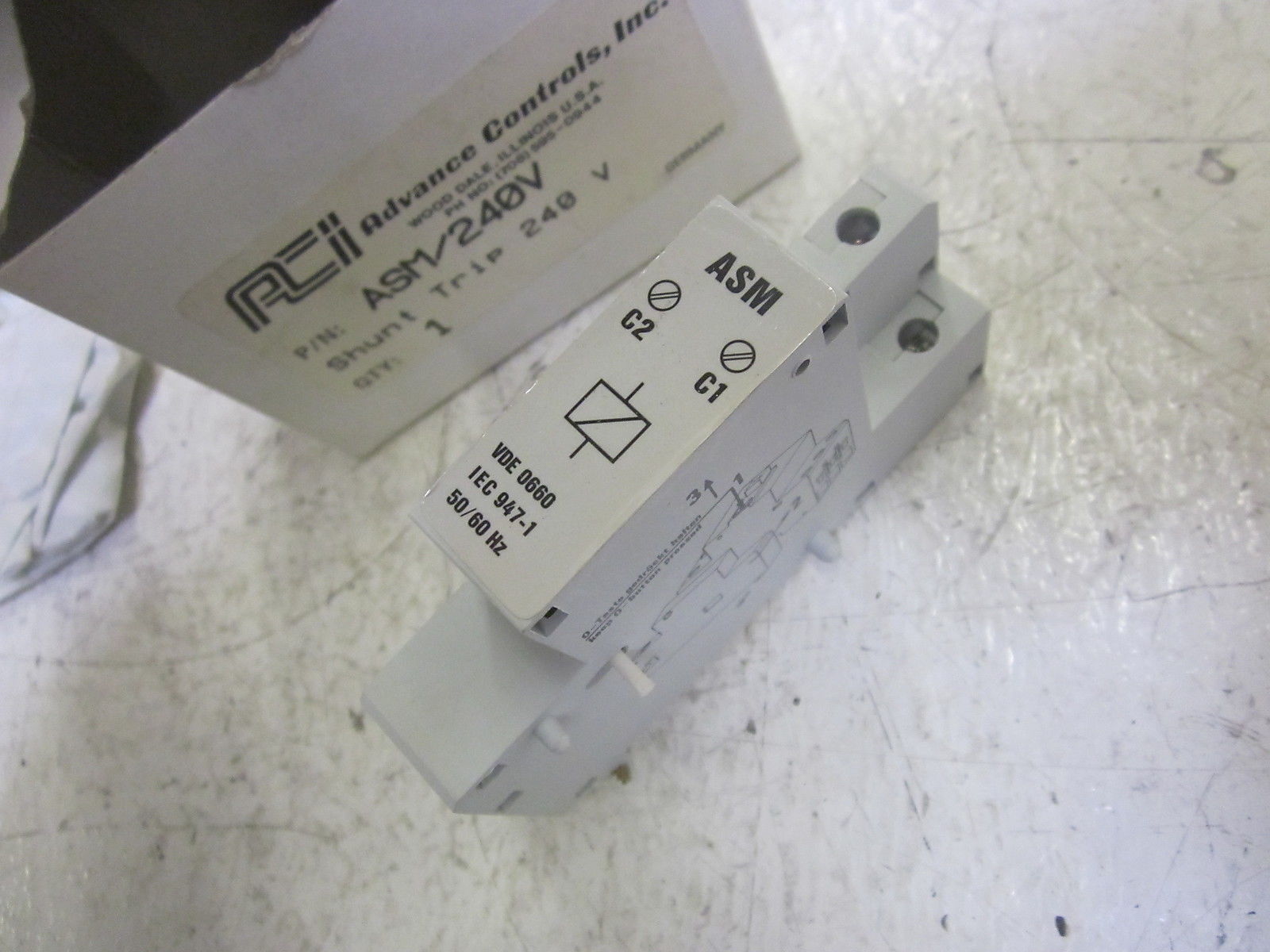 ADVANCED CONTROLS, INC. ASM/240V SHUNT TRIP 240V NSMP