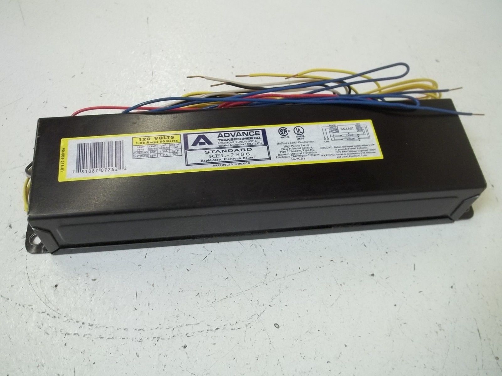 ADVANCE REL2S86 BALLAST 120V NSMP