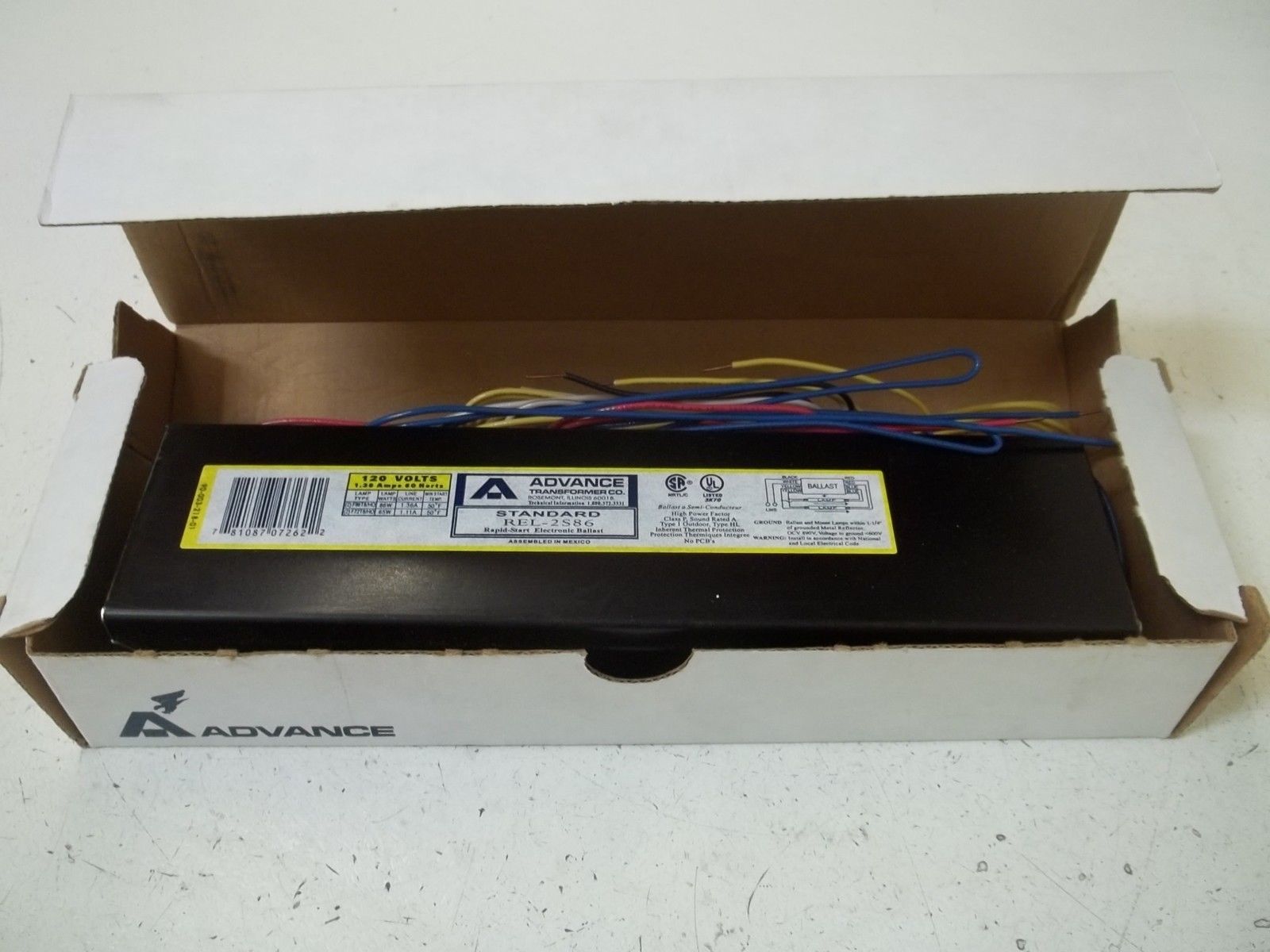 ADVANCE REL2S86 BALLAST 120V NSMP