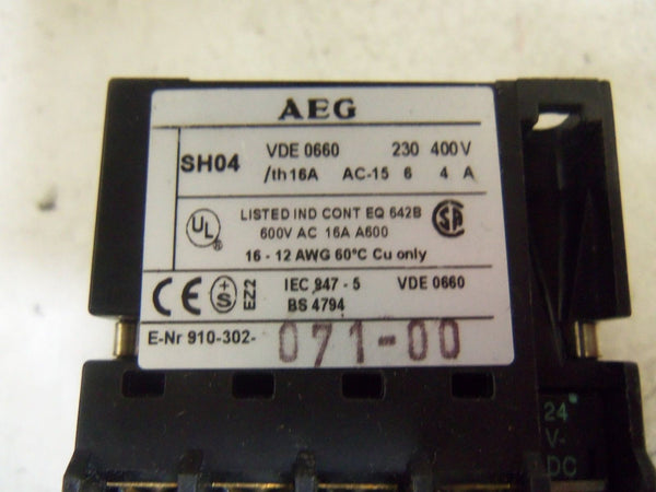 AEG SH04-31Z CONTACTOR RELAY 910-302-071-00 UNMP