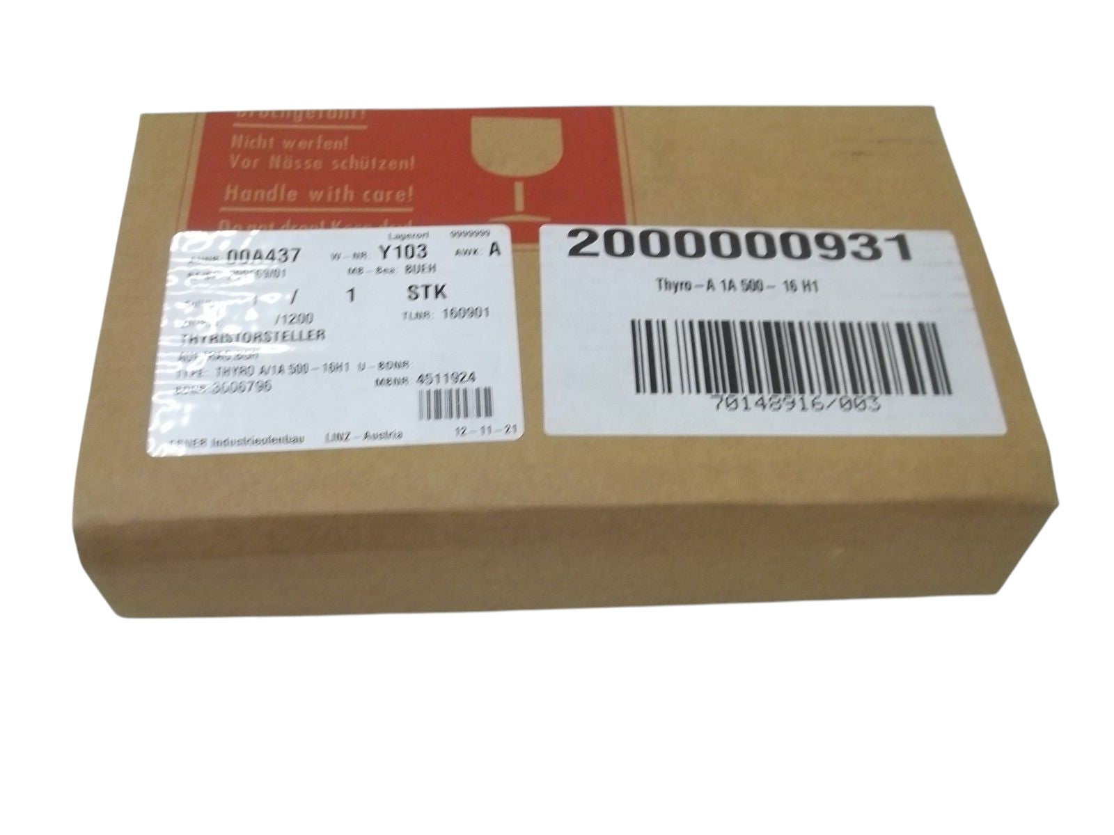 AEG THYRO-A1A500-16H1  UNIVERSAL THYRISTOR POWER CONTROLLER NSMP