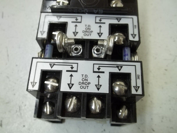 AGASTAT 7024AC TIMING DELAY 1.5-15 SEC. 120V NSNP