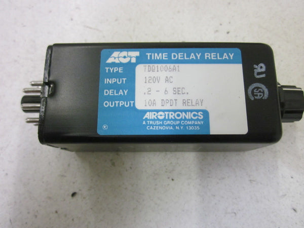 AIROTRONICS TDD1006A1 TIME DELAY RELAY .2-6 SEC. NSMP