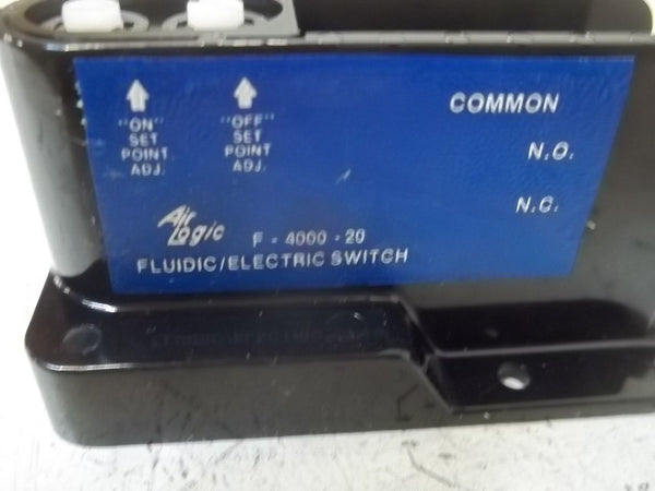 AIR LOGIC F-4000-20 PRESSURE/ELECTRIC SWITCH NSNP