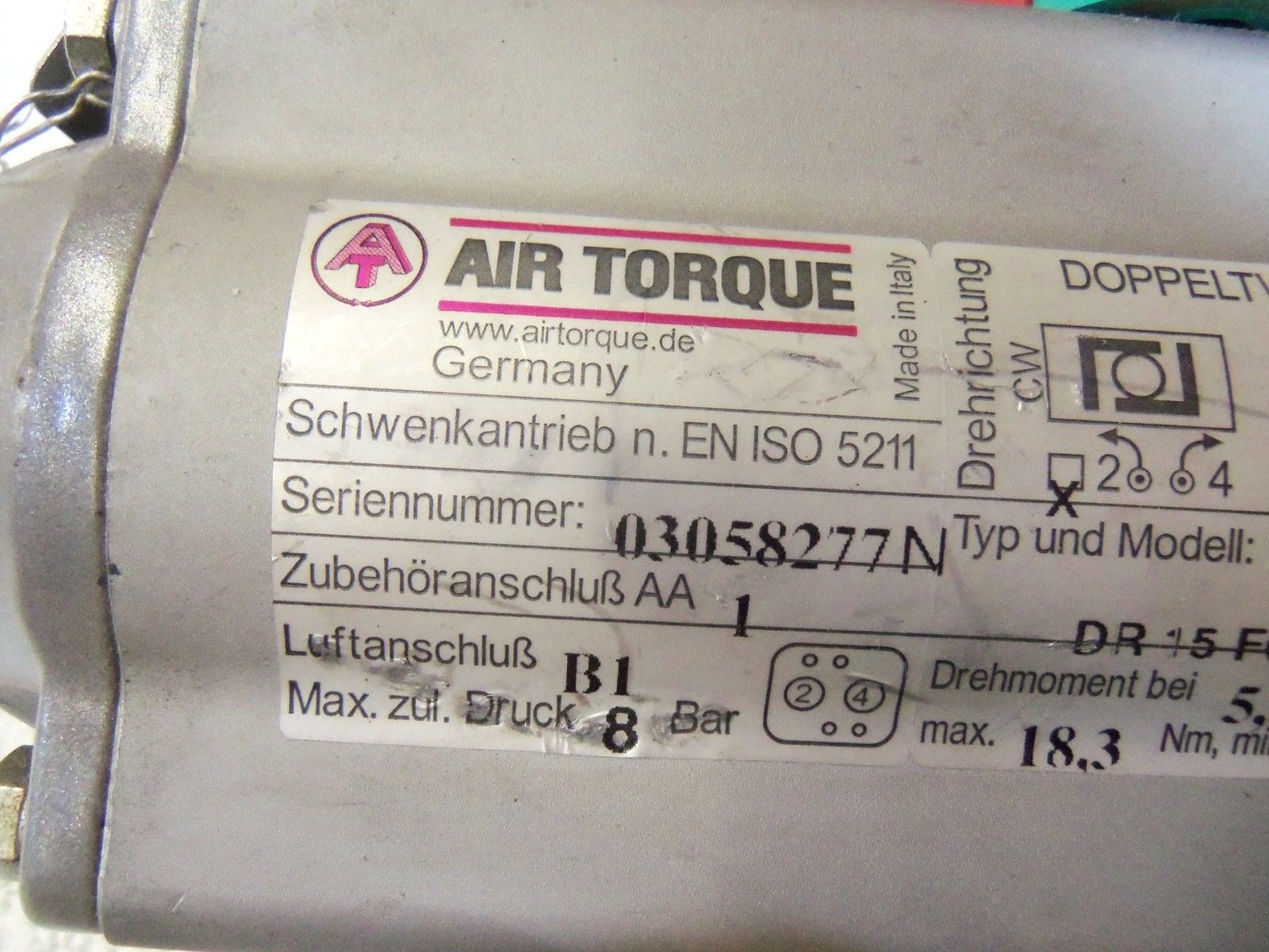 AIR TORQUE DR15F04ND11A UNMP