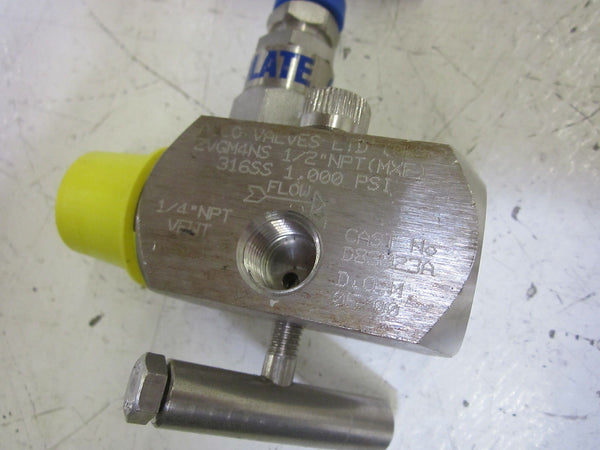 ALCO 2VGM4NS 1/2" NPT MULTI-PORT VALVE 316SS 2,000PSI UNMP