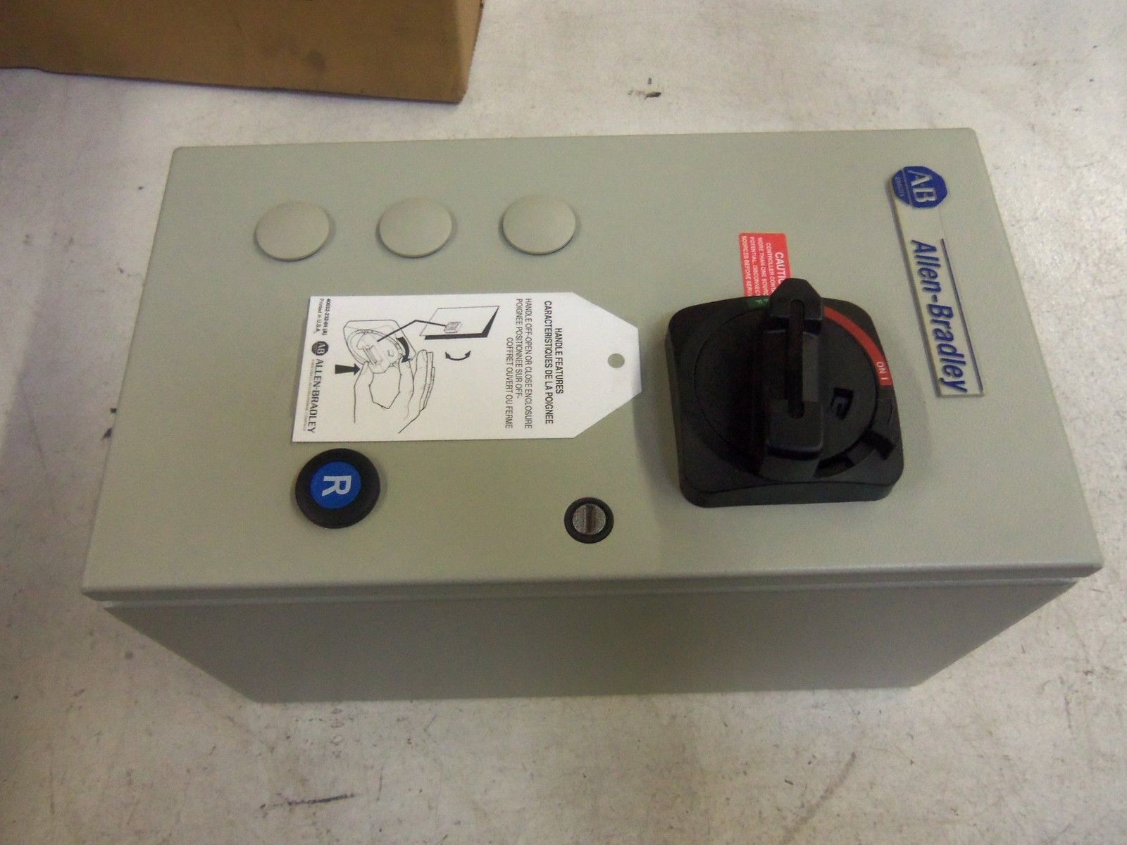 ALLEN BRADLEY 112-C09FBD1C-6P-7 SER. B MOTOR CONTROLLER NSMP