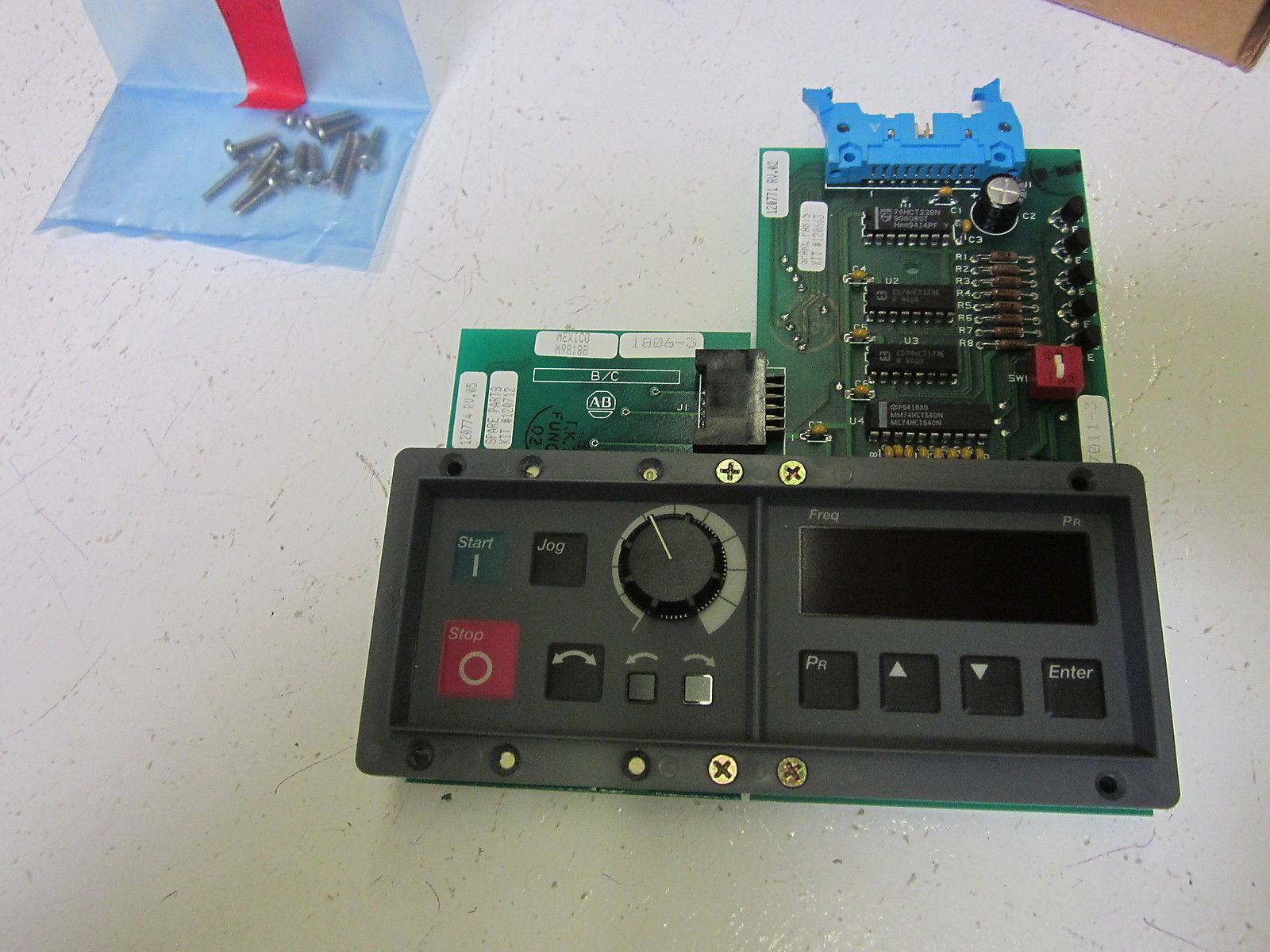 ALLEN BRADLEY 120774 KEYPAD DISPLAY ASSEMBLY PANEL NSMP