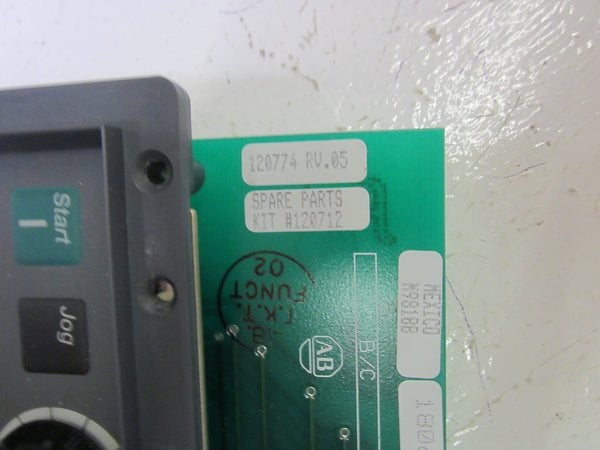ALLEN BRADLEY 120774 KEYPAD DISPLAY ASSEMBLY PANEL NSMP
