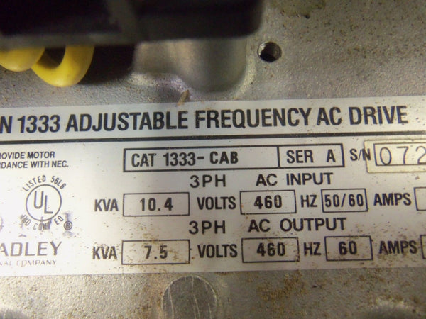 ALLEN BRADLEY 1333-CAB SER. A (AS PICTURED) UNMP