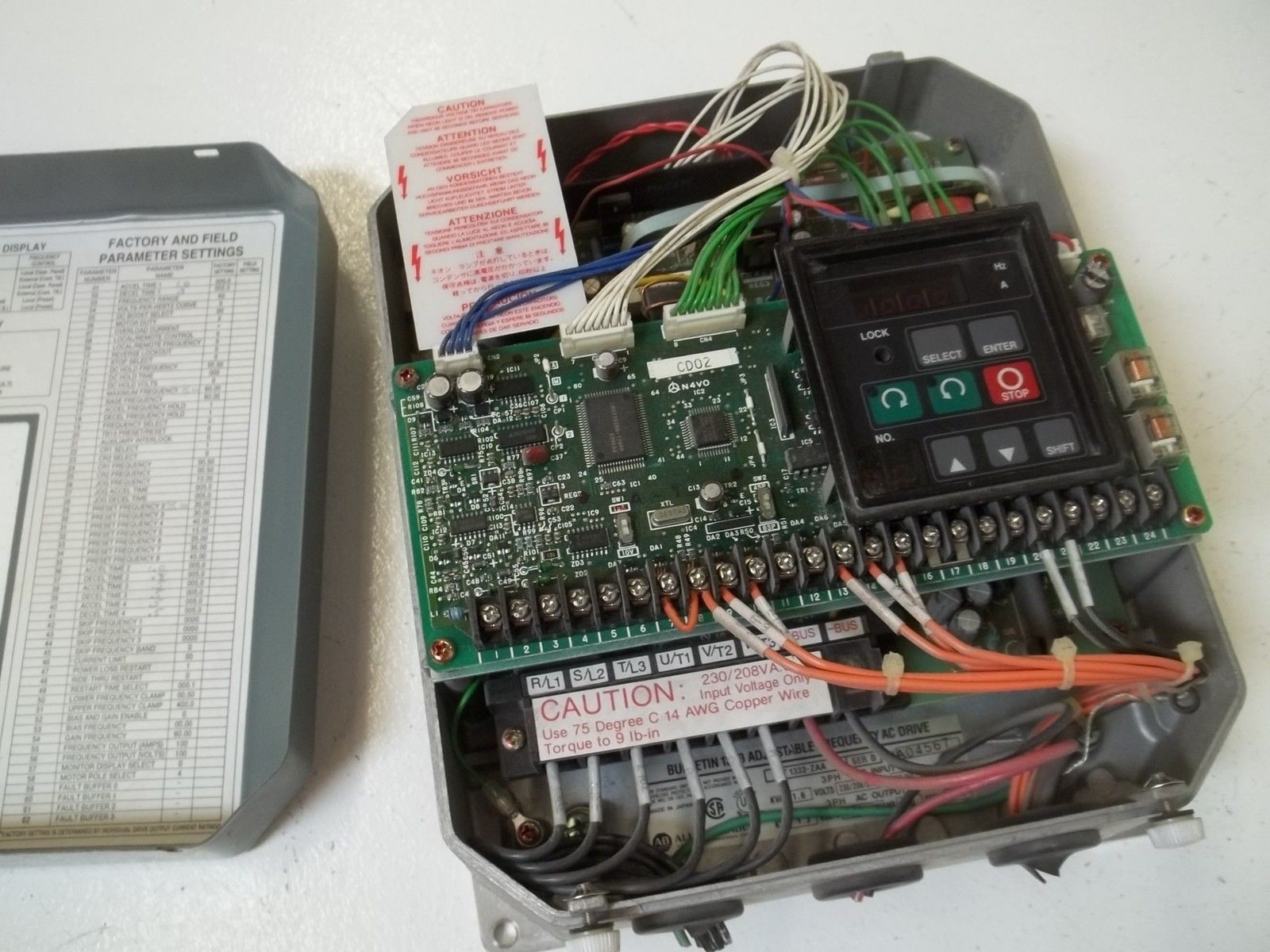 ALLEN BRADLEY 1333-ZAA SER.D ADJUSTABLE FREQUENCY AC DRIVE UNMP