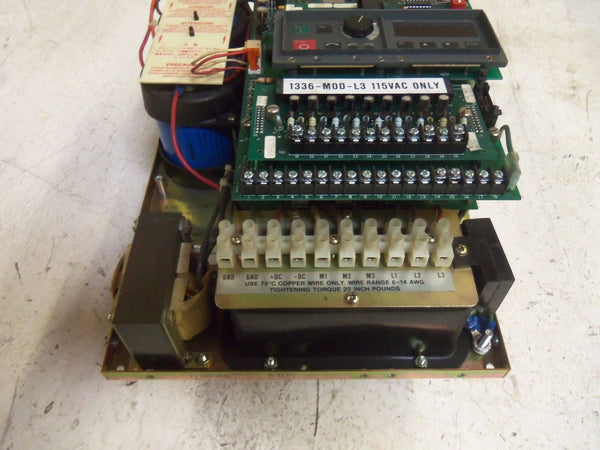 ALLEN BRADLEY 1336-BOO3-EJD-FA2-L3 SER. A AC DRIVE UNMP