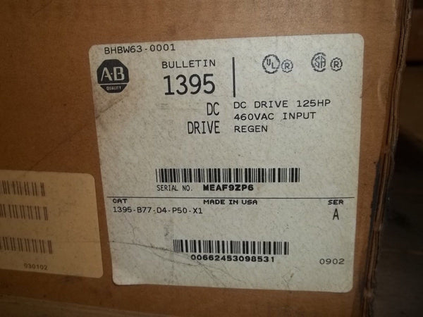 ALLEN BRADLEY 1395-B77-D4-P50-X1 NSNP