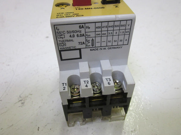 ALLEN BRADLEY 140-MN-0600 SER.A STARTER UNMP