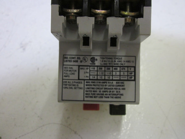 ALLEN BRADLEY 140-MN-0600 SER.A STARTER UNMP