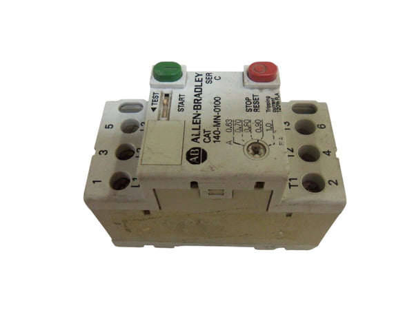 ALLEN BRADLEY 140-MN-0100 MANUAL STARTER SER. C  UNMP