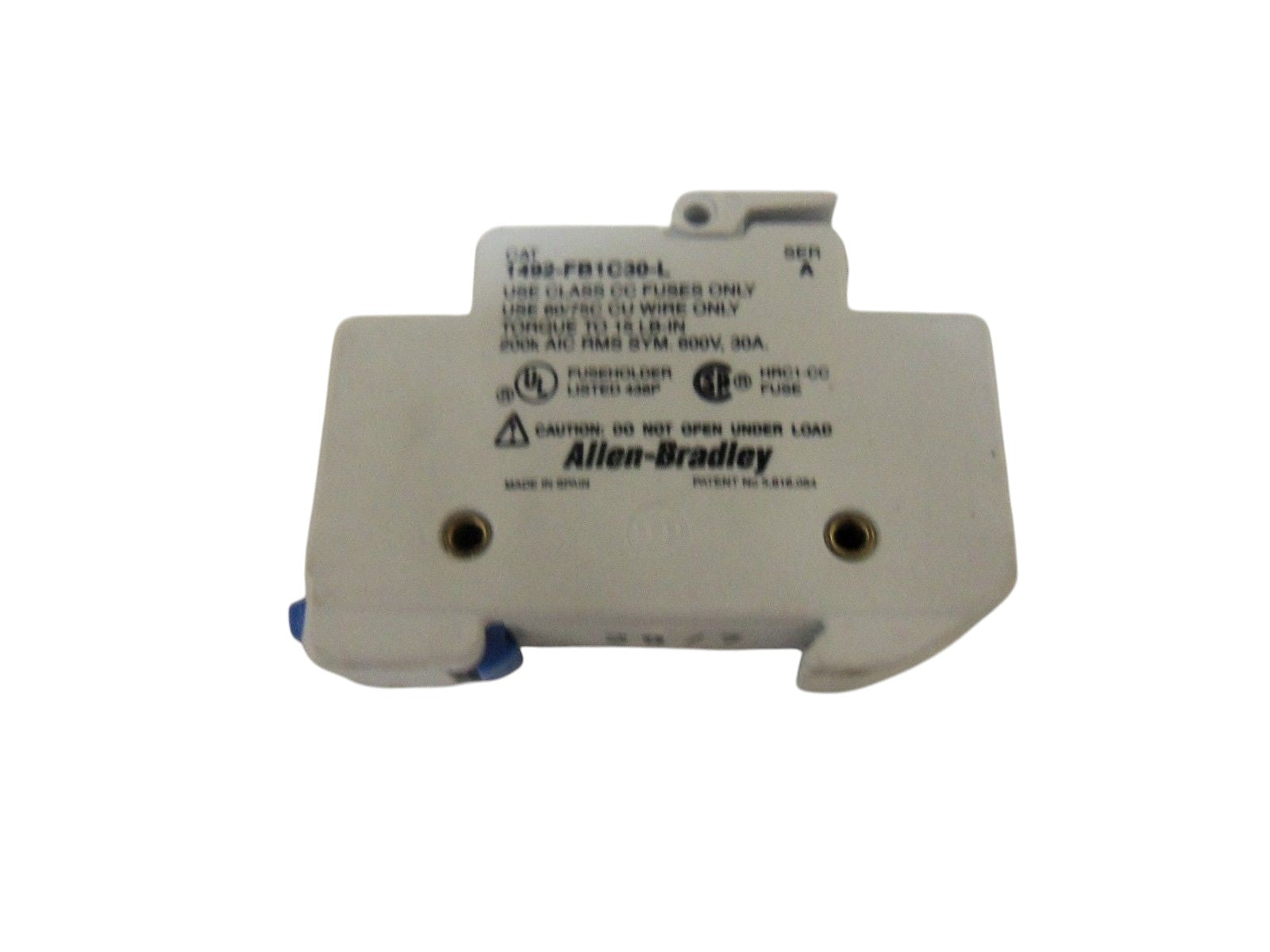 ALLEN BRADLEY 1492-FB1C30-L SER. A FUSE HOLDER UNMP