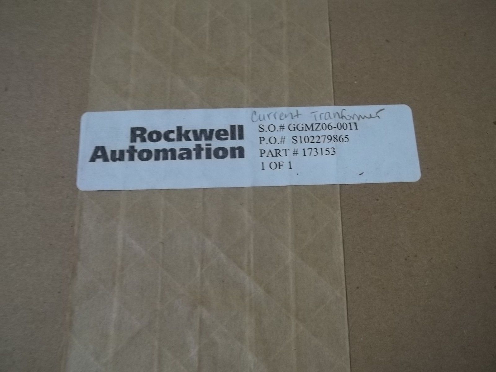 ALLEN BRADLEY 173153 CURRENT TRANSFORMER NSMP