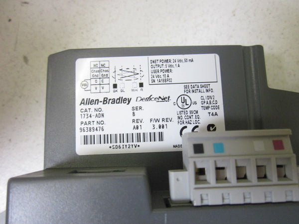 ALLEN BRADLEY 1734-ADN SER. B F/W 3.001 NSNP