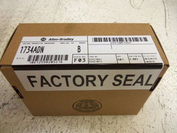 ALLEN BRADLEY 1734-ADN SER. B F/W 3.003 DATE: 2012 NSFS