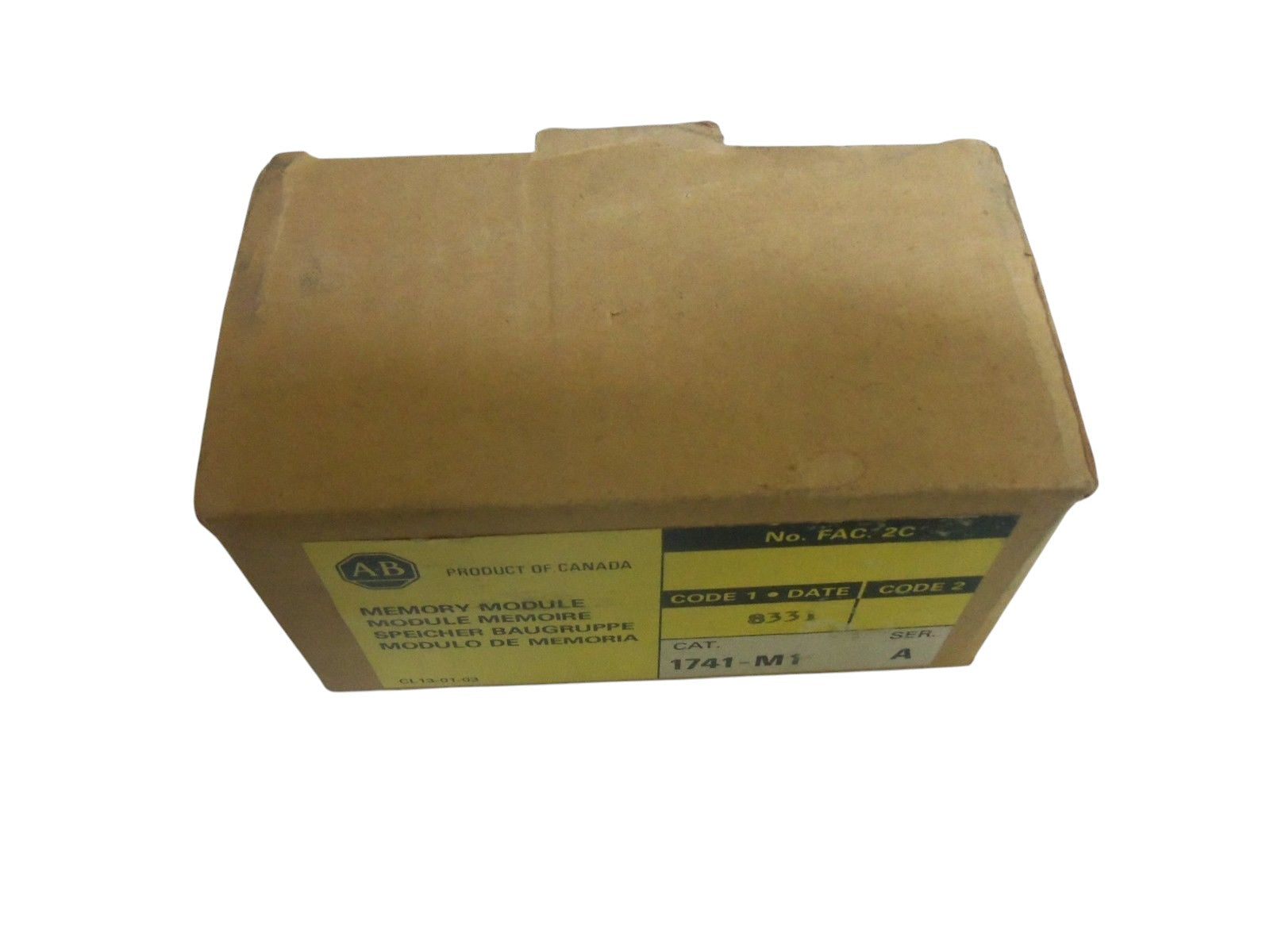 ALLEN BRADLEY 1741-M1 SERIES A MEMORY CARD NSMP