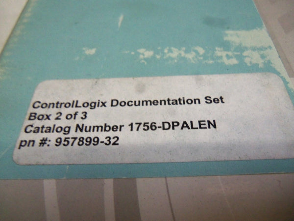 ALLEN BRADLEY 1746-DPALEN DOCUMENTATION SET NSMP