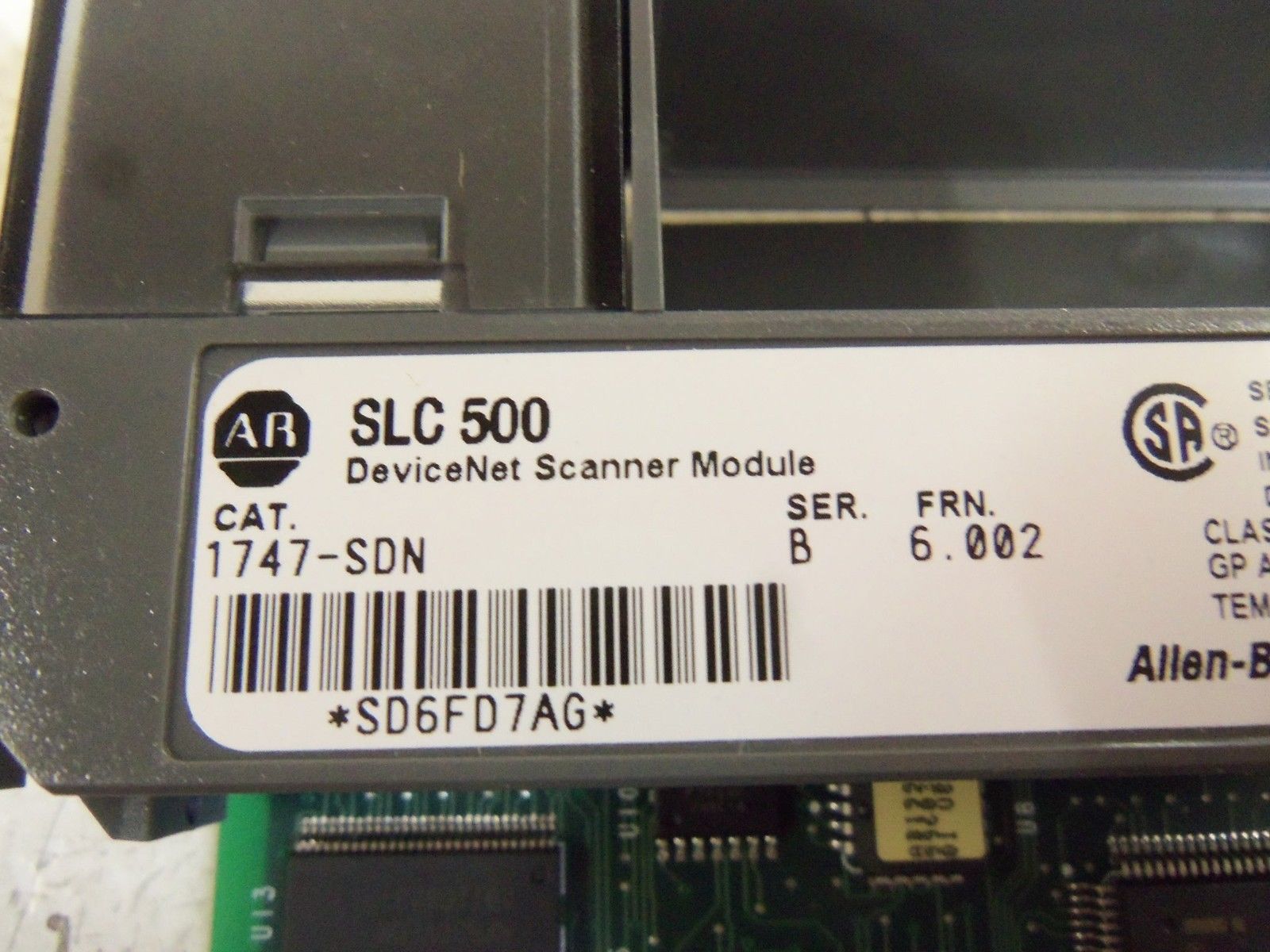 ALLEN BRADLEY 1747-SDN SER. B F/W 6.002 UNMP