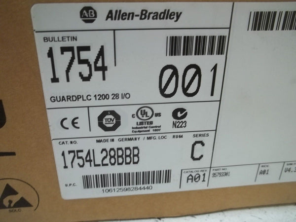 ALLEN BRADLEY 1754-L28BBB SER.C GUARD PLC 1200 NSMP