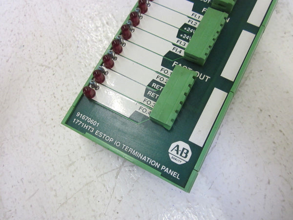 ALLEN BRADLEY 1771-HT3 91670601 ESTOP IO TERMINATION PANEL  UNMP
