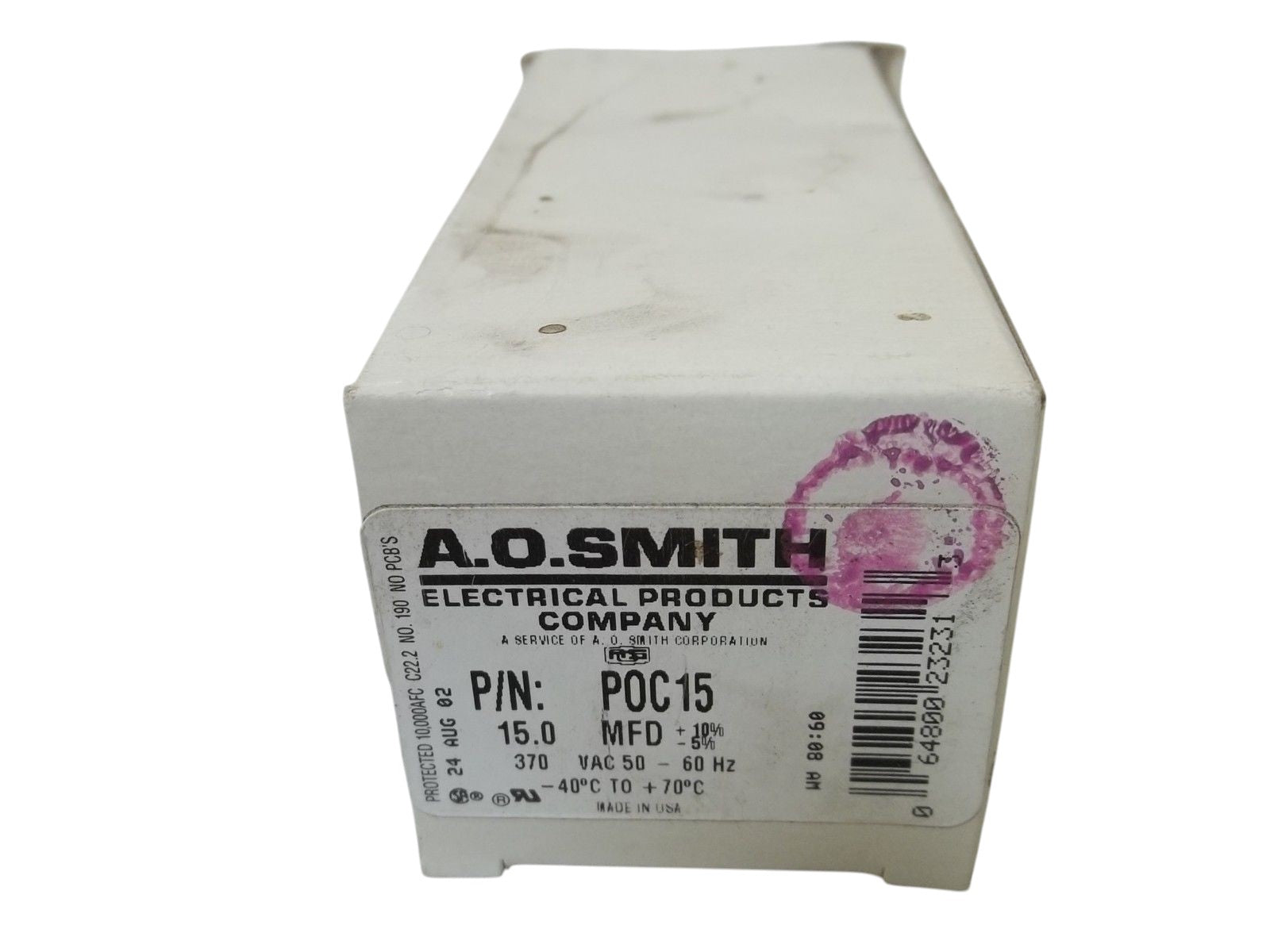 A.O. SMITH POC15 CAPACITOR  NSMP