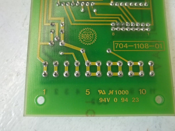 BOBST 704-1108-01 I/O BOARD UNMP