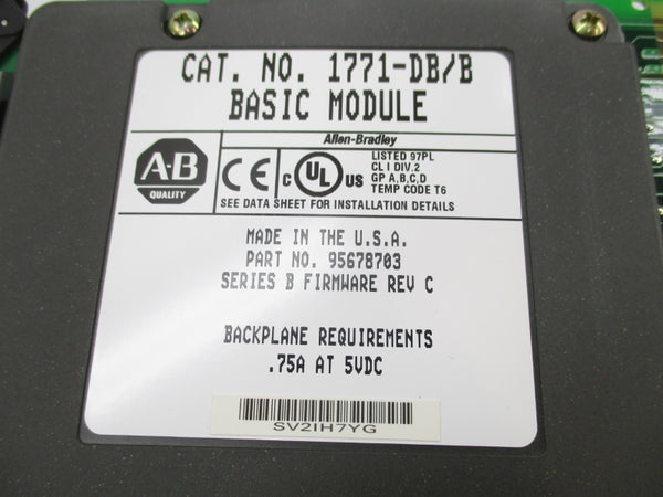 ALLEN BRADLEY 1771-DB SER. B 5VDC .75A NSMP