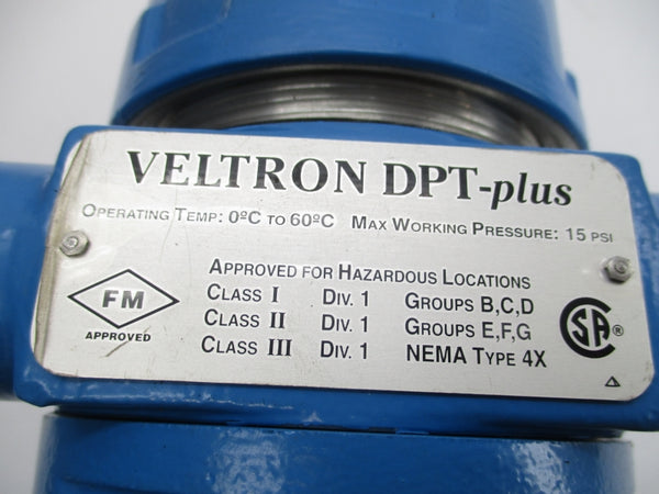 AIR MONITOR CORPORATION VELTRONDPT-PLUS 15PSI 24AC/DC 4-20MADC NSMP