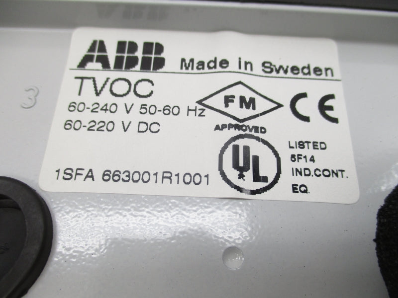 ABB TVOC 1SFA663001R1001 60-240V NSMP