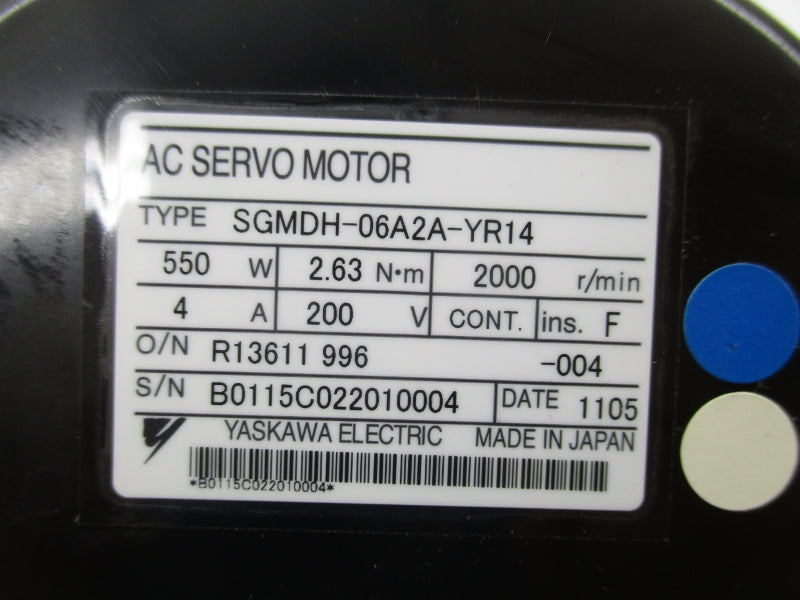 YASKAWA SGMDH-06A2A-YR14 200V 4A NSNP