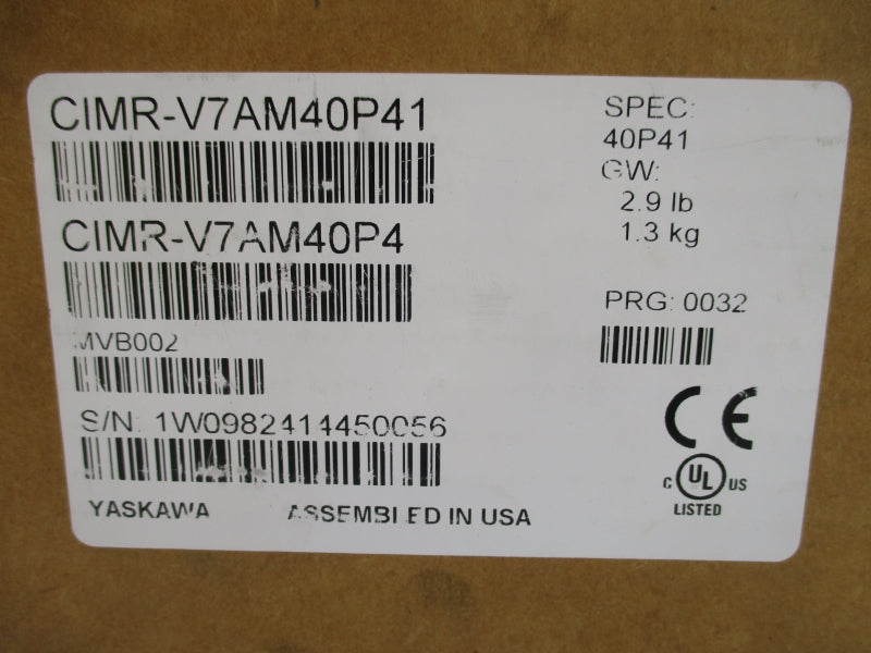 YASKAWA CIMR-V7AM40P41 380-460V 2.4A NSMP