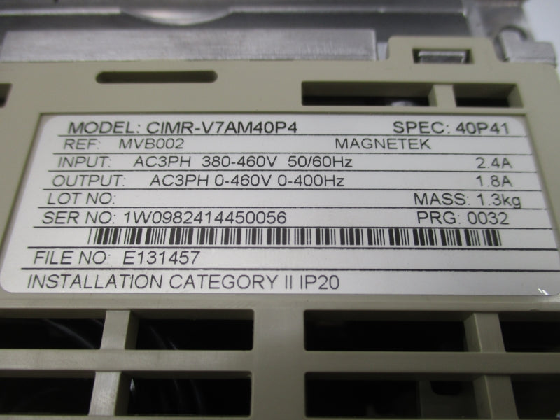 YASKAWA CIMR-V7AM40P41 380-460V 2.4A NSMP