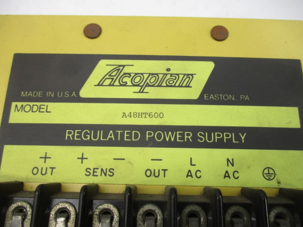 ACOPIAN A48HT600 NSNP