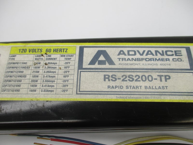 ADVANCE RS-2S200-TP 120V 3.88A NSMP