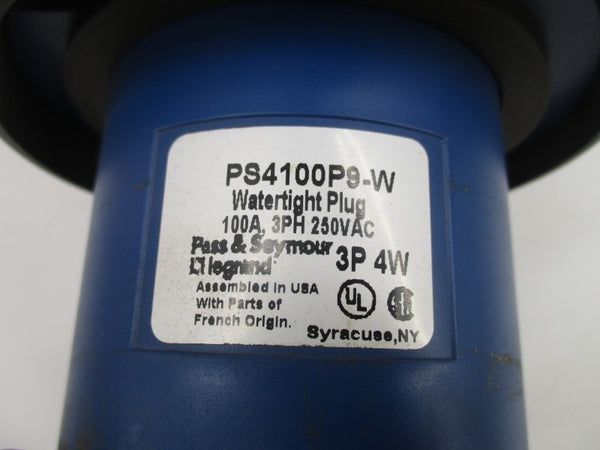 PASS & SEYMOUR PS4100P9-W 250VAC 100A NSMP