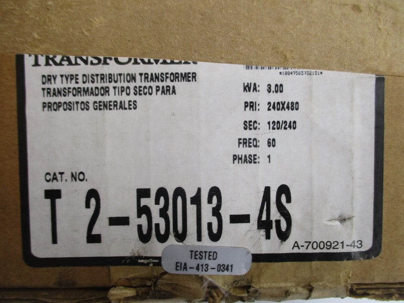 ACME TRANSFORMER T-2-53013-4S 240/480V NSMP