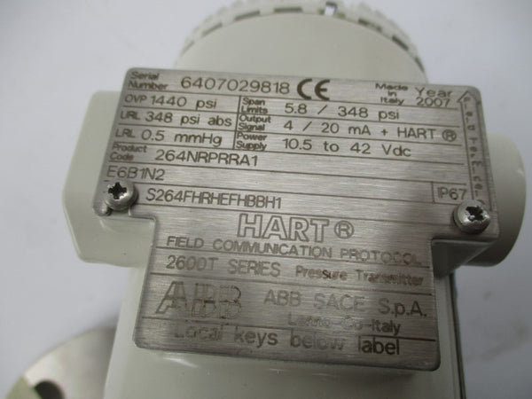 ABB S264FHRHEFHBBH1 10.5-42VDC 5.8/348PSI UNMP