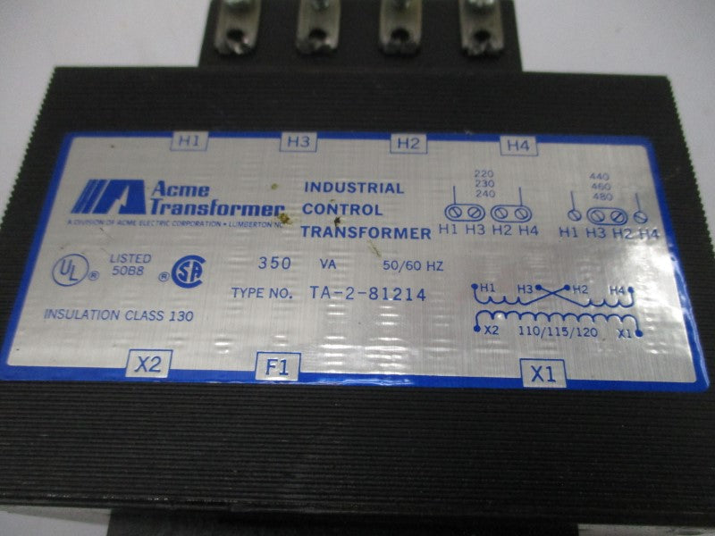 ACME TRANSFORMER TA-2-81214 480V UNMP