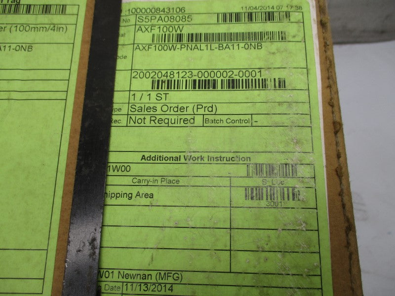 YOKOGAWA AXF100W-PNAL1L-BA11-0NB NSFS