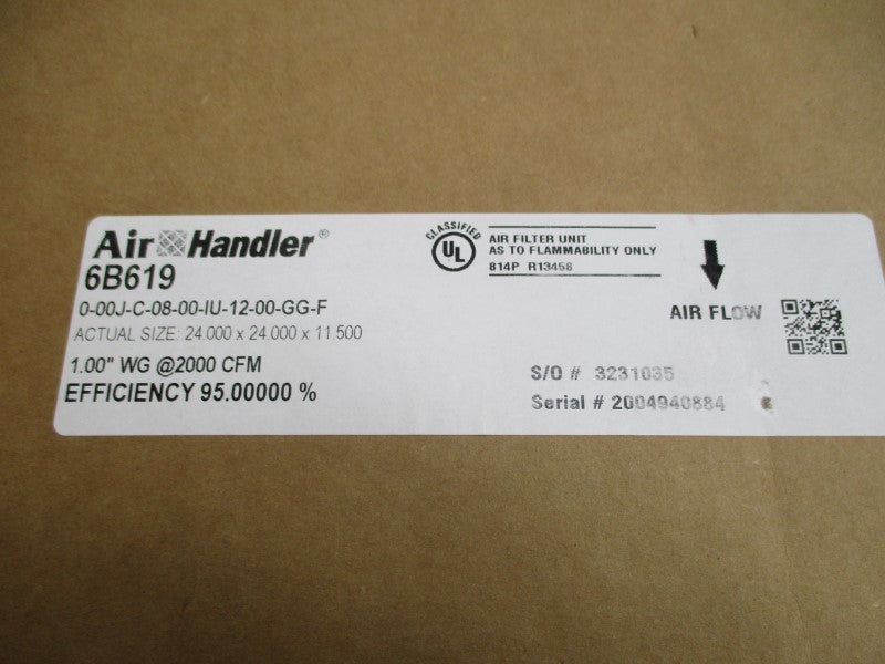 AIR HANDLER 6B619 0-00J-C-08-00-IU-12-00-GG-F NSMP