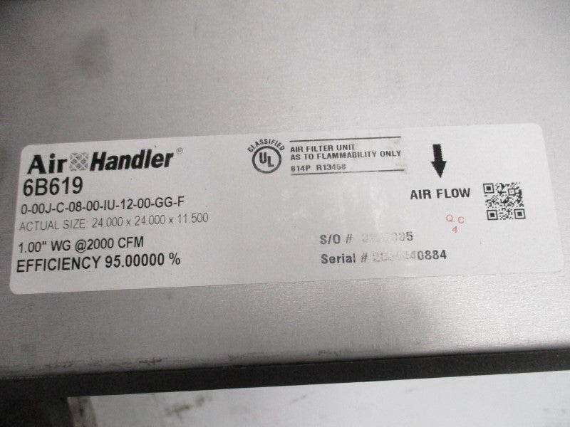 AIR HANDLER 6B619 0-00J-C-08-00-IU-12-00-GG-F NSMP
