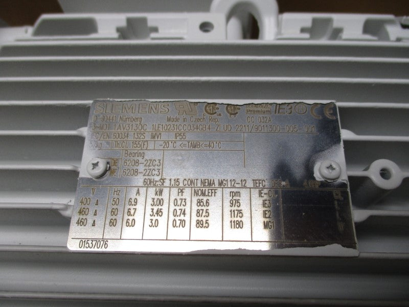 KSB ETCF100-080-200CCXAS07D300306 400/460V 6.9/6.7A NSMP