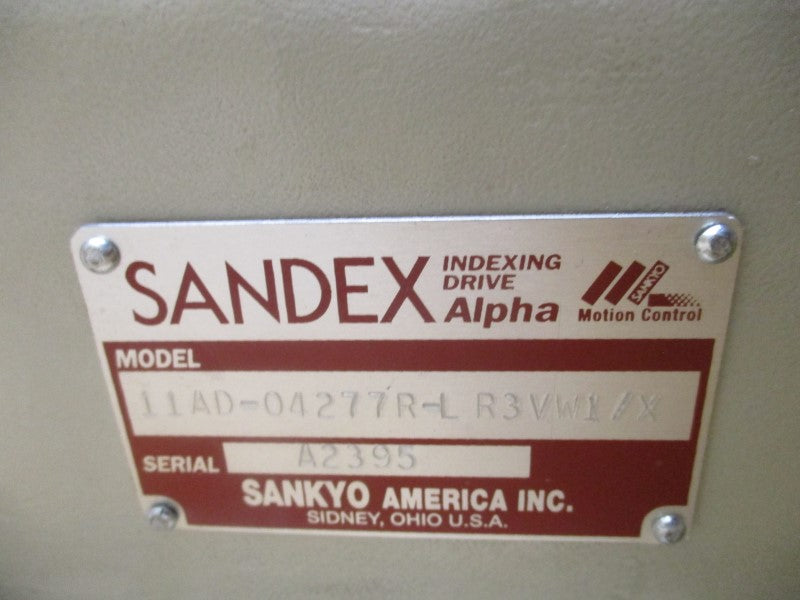 SANKYO INDEXING DRIVE 11AD-04277R-LR3VW1/X 230/460V 3.0/1.7A NSNP