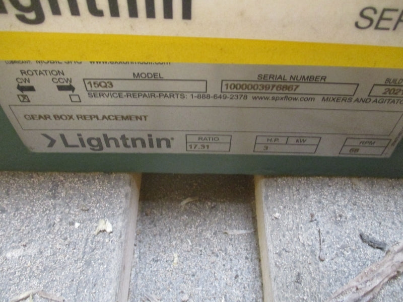 SPX LIGHTNIN 15Q3 NSMP