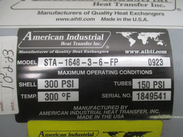 AMERICAN INDUSTRIAL STA-1648-3-6-FP 300PSI NSNP